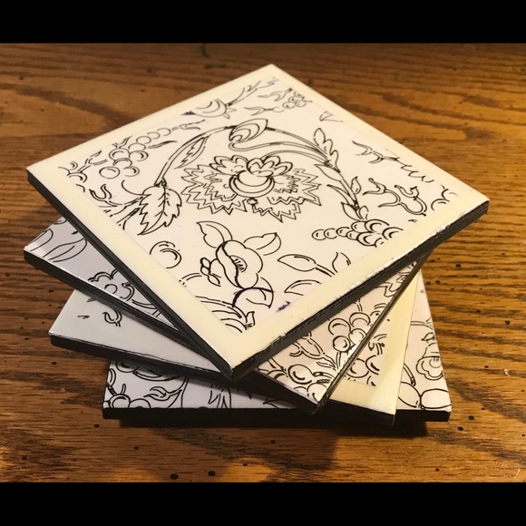 4 Tile Coasters - Picture 5 of 5